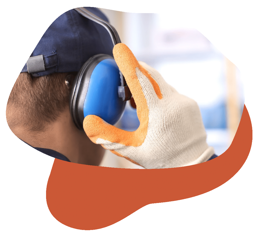 Test_Shapes-09 Man with noise cancelling head gear on