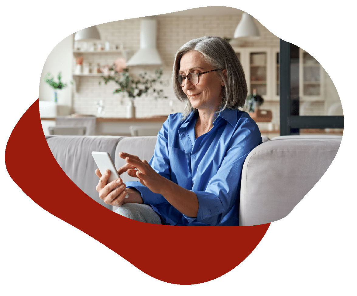 Test_Shapes_3-08 Older woman on phone